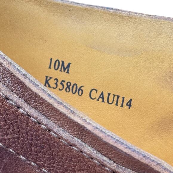 Kork Ease Comfort Wedge Sandal Peep Toe Ankle Wrap Women’s SZ 10 Brown Leather - Picture 12 of 12